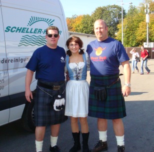 Gary and Aaron at Oktoberfest in Munich