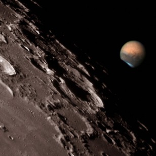 Mars and Moon